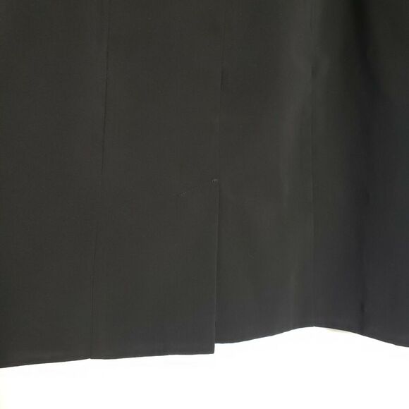 Norton McNaughton Petites Womens Skirt 10P Black Pleated Hem Lined Polyester - Picture 7 of 11